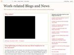 Thumbnail for Work-related blogs ...