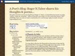 Thumbnail for A Poet's Blog:...